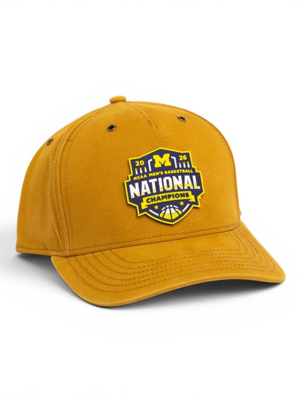 Michigan Wolverines 2026 Basketball National Champions 3D Snapback Canvas Hat
